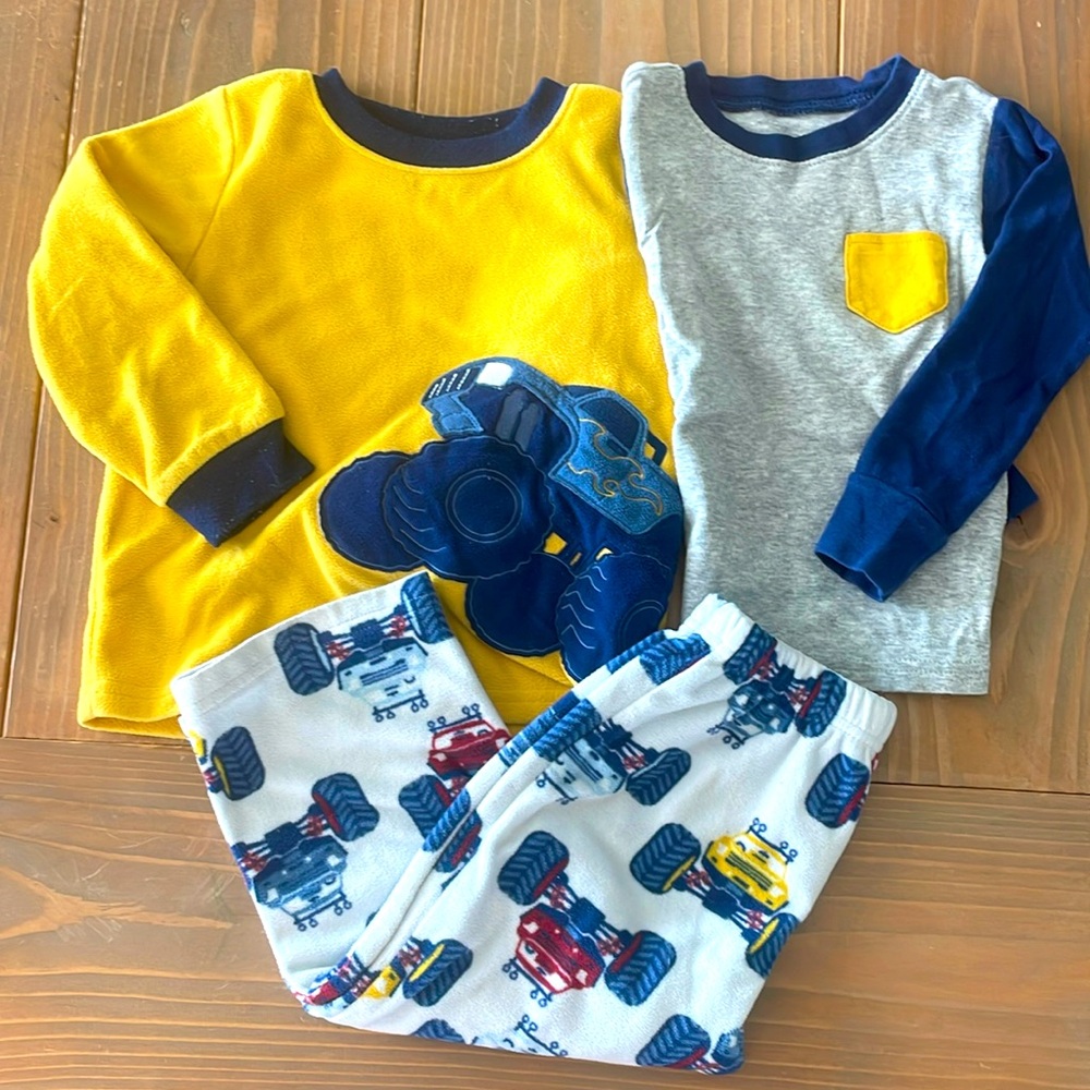 Boys Carter’s 2T Monster Truck 3-Piece Pajama Set
